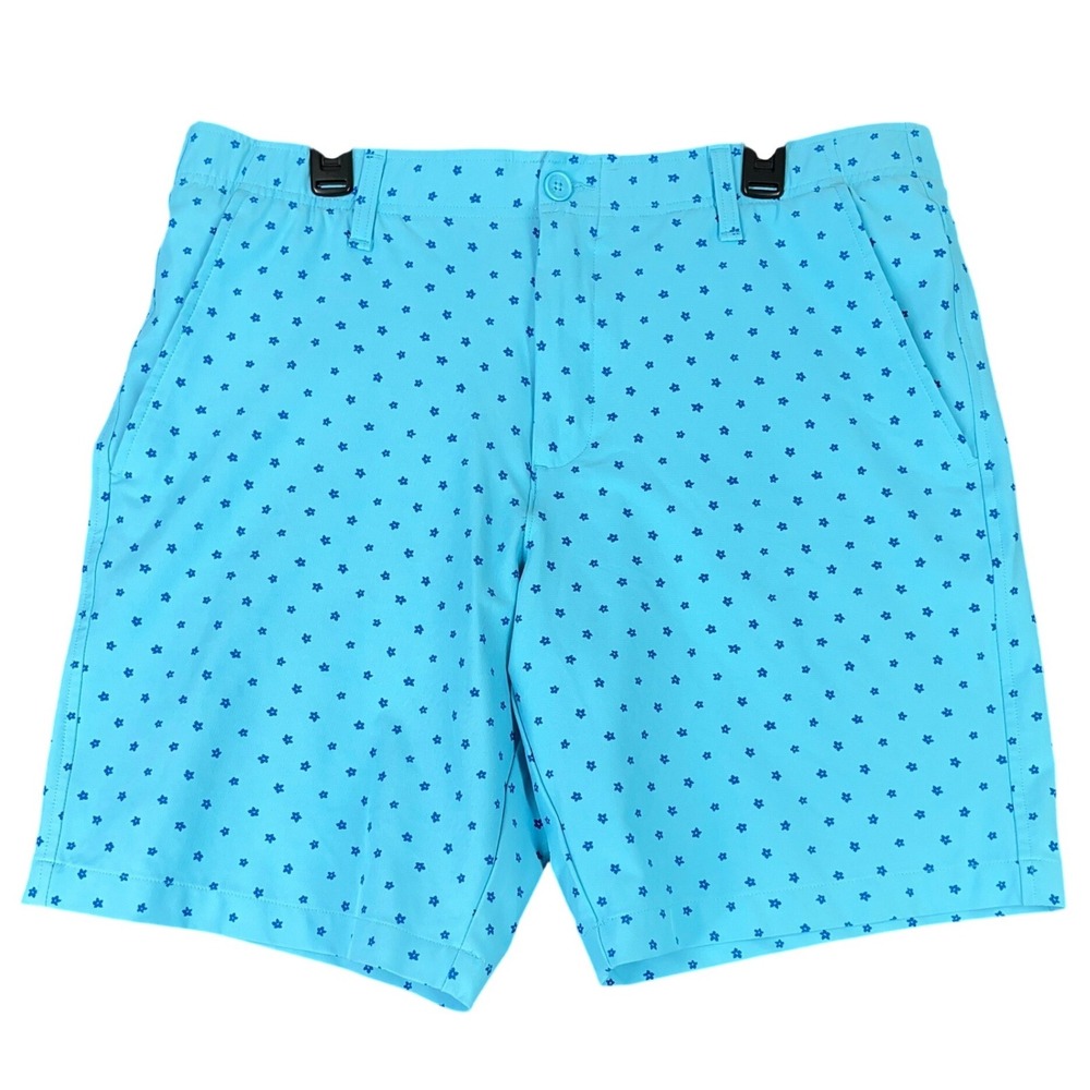Under Armour Performance Golf Shorts Star Print Stretch Athletic Mens 38